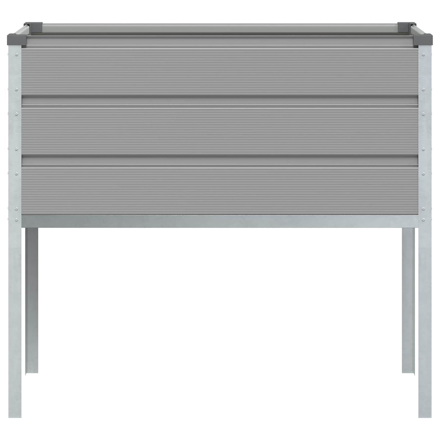 Fioriera Grigio chiaro 100 x 45 x 90 cm Acciaio zincato