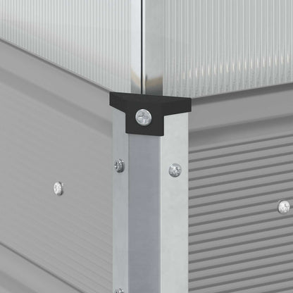 Fioriera Grigio chiaro 100 x 100 x 77 cm Acciaio zincato