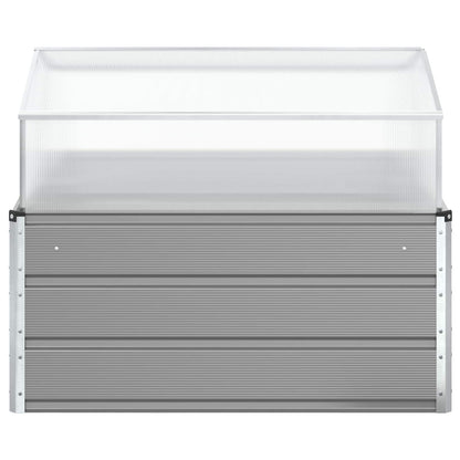 Fioriera Grigio chiaro 100 x 100 x 77 cm Acciaio zincato