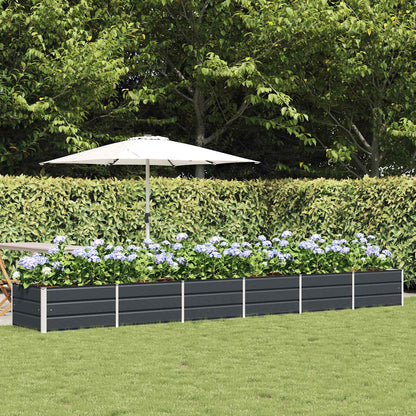 Fioriera Antracite 480 x 80 x 45 cm Acciaio