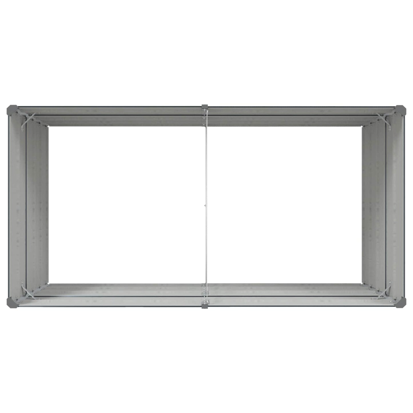 Fioriera Antracite 195 x 100 x 45 cm Acciaio zincato