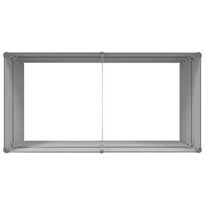 Fioriera Antracite 195 x 100 x 45 cm Acciaio zincato