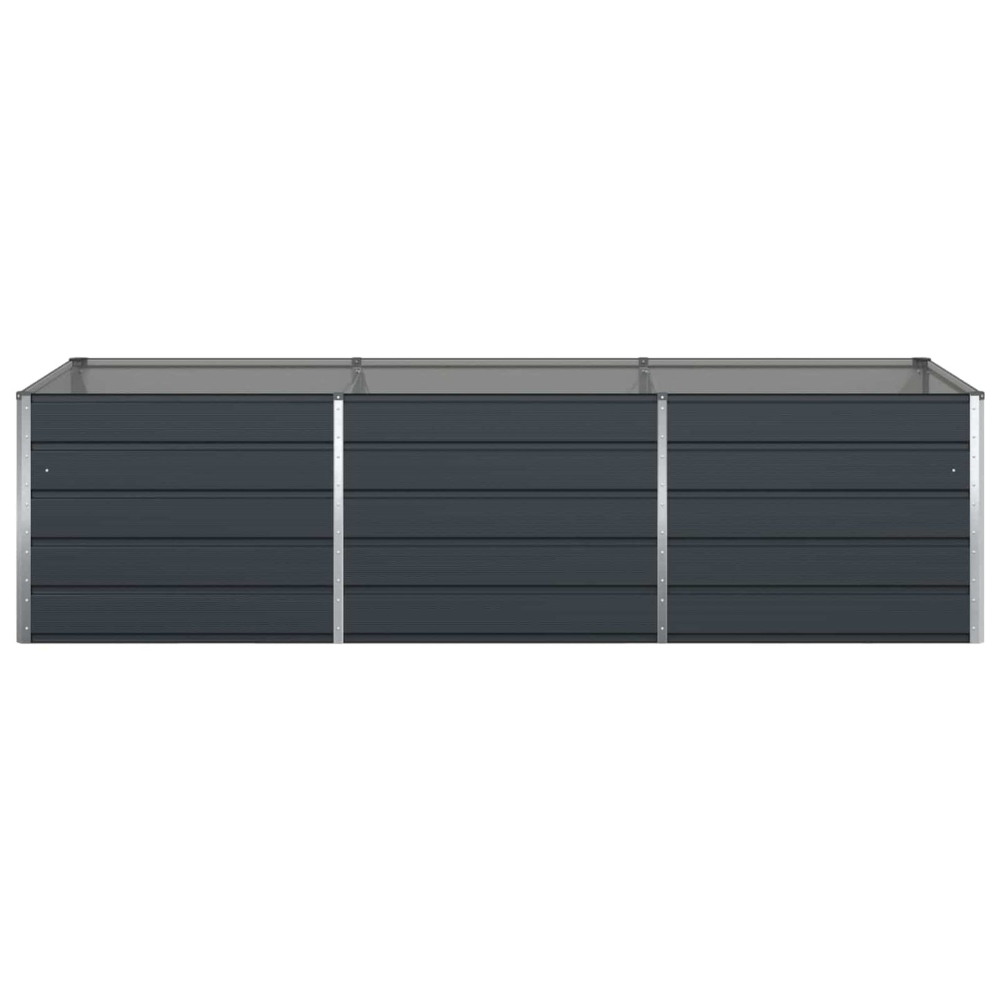 Fioriera Antracite 195 x 100 x 45 cm Acciaio zincato