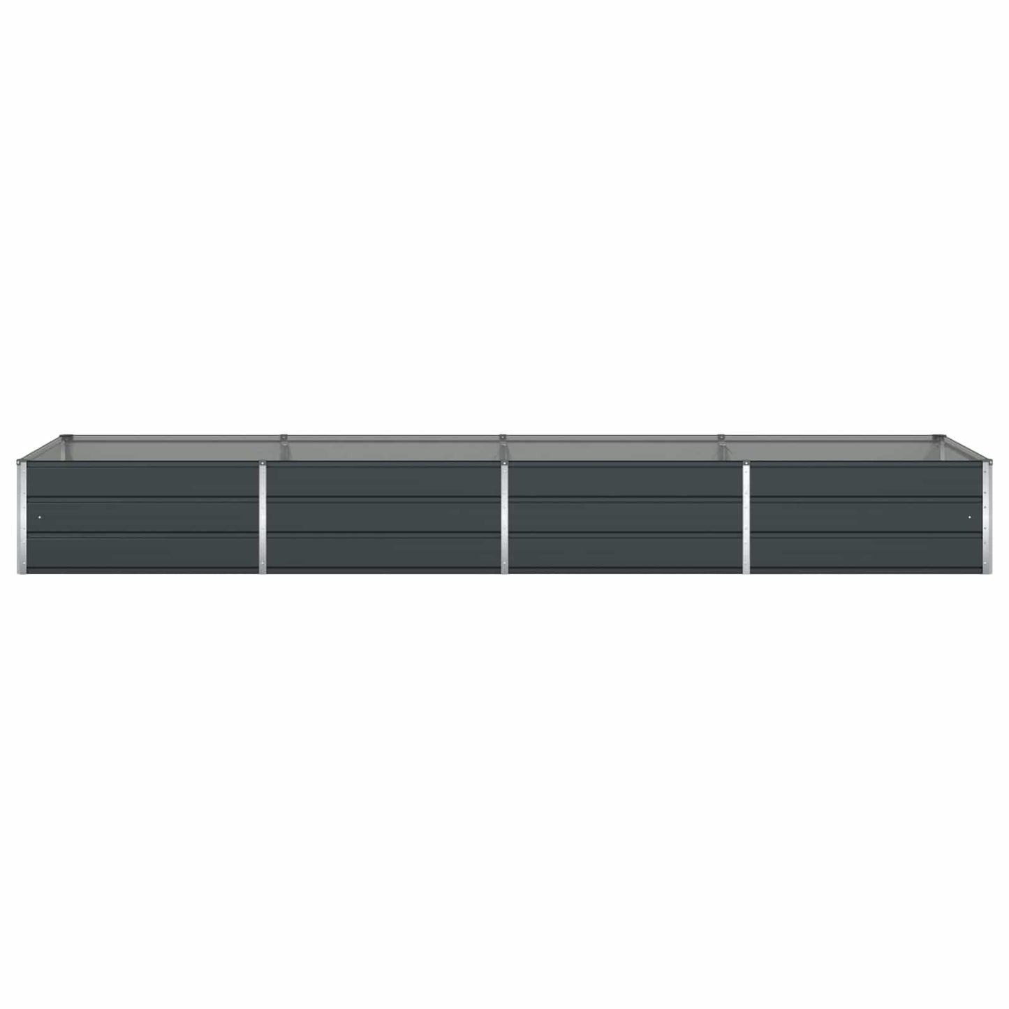 Fioriera Antracite 195 x 100 x 45 cm Acciaio zincato