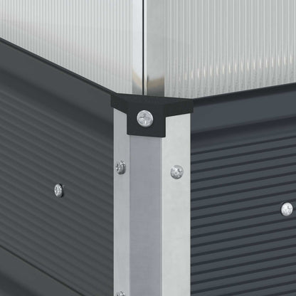 Fioriera Antracite 100 x 100 x 77 cm Acciaio zincato