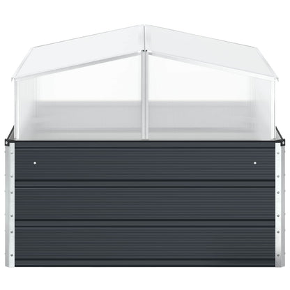 Fioriera Antracite 100 x 100 x 77 cm Acciaio zincato