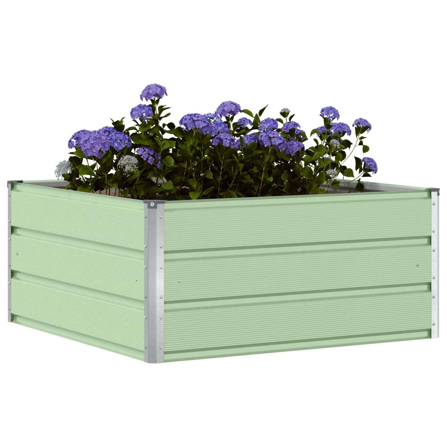 Fioriera Verde Pastello 100 x 100 x 45 cm Acciaio | homemem39