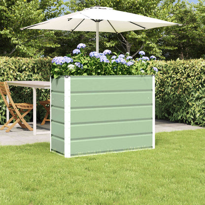 Fioriera Verde 100 x 40 x 75 cm Acciaio | homemem39