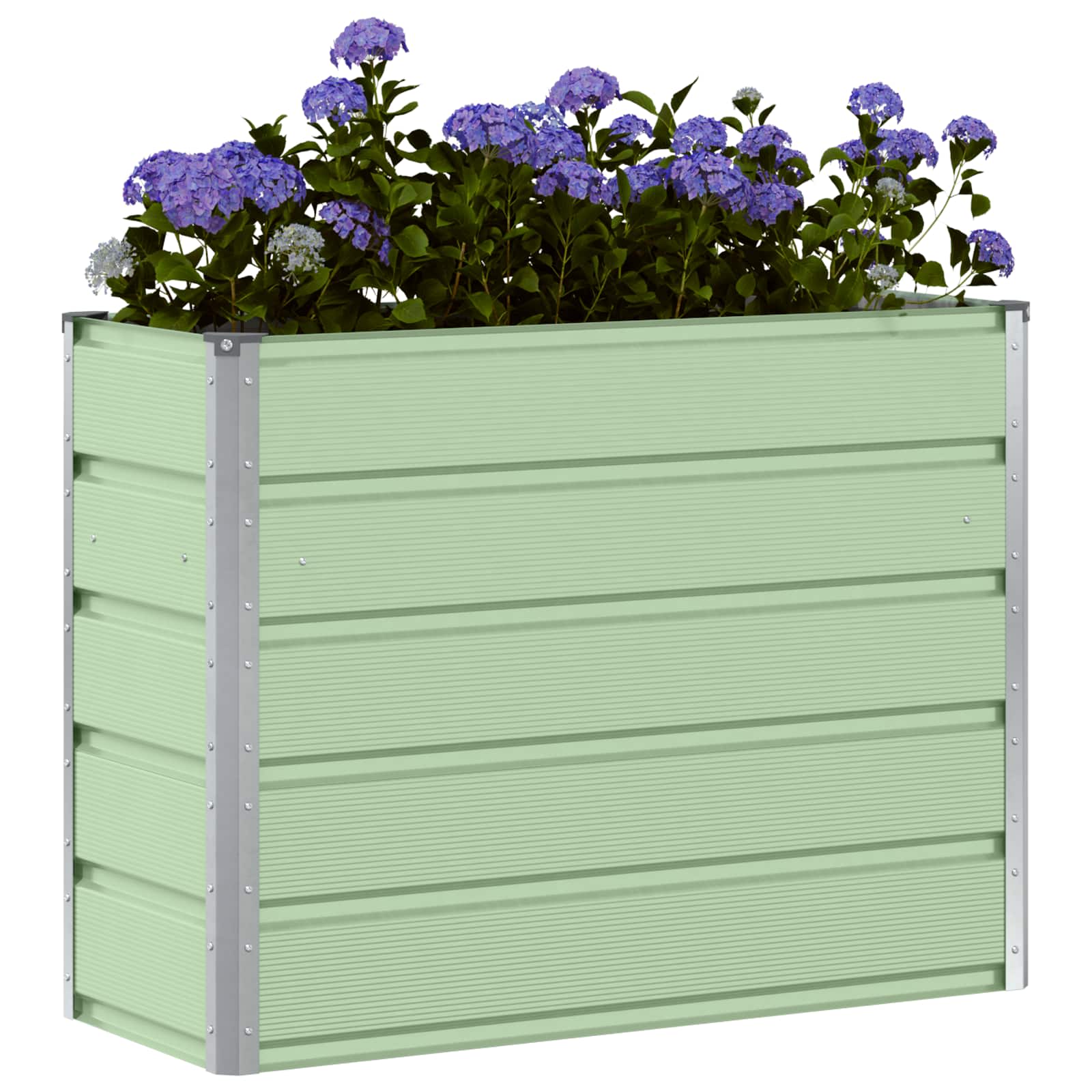 Fioriera Verde 100 x 40 x 75 cm Acciaio | homemem39