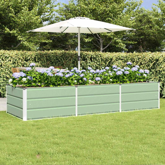 Fioriera Verde 240 x 80 x 45 cm Acciaio