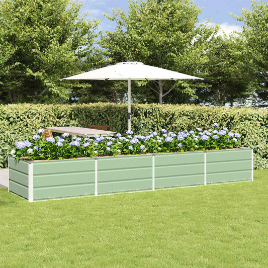 Fioriera Verde 320 x 80 x 45 cm Acciaio