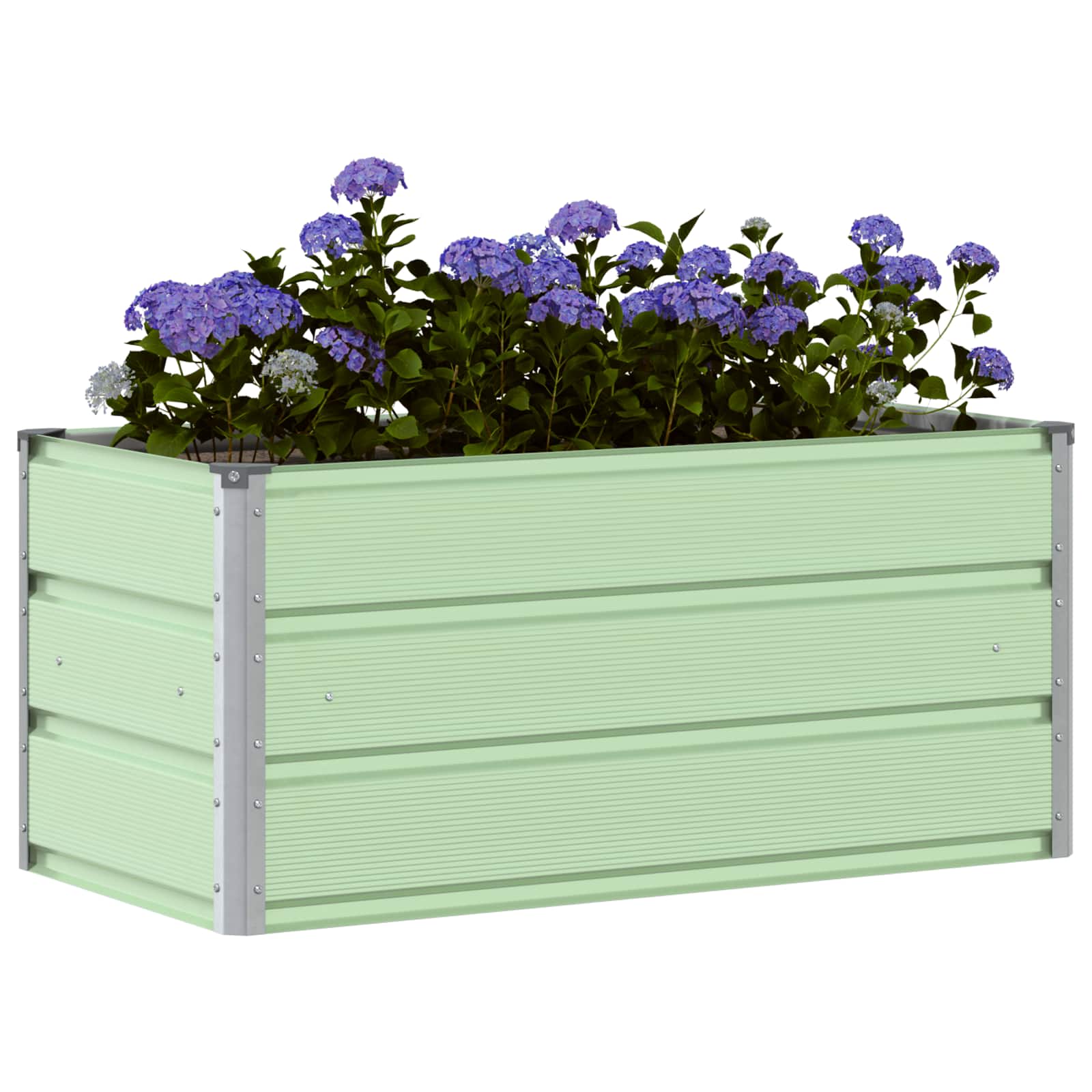 Fioriera Verde Pastello 100 x 50 x 45 cm Acciaio zincato | homemem39