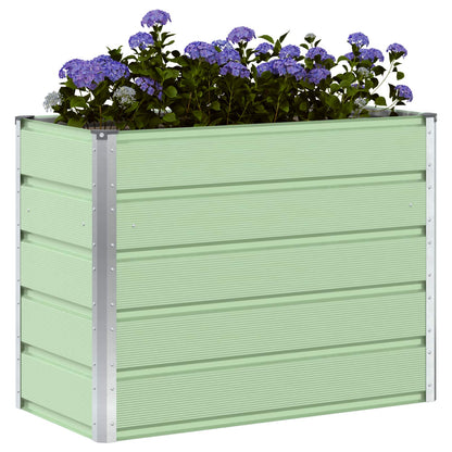 Fioriera Verde Pastello 100 x 50 x 77 cm Acciaio zincato | homemem39