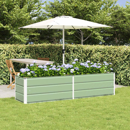 Fioriera Verde Pastello 195 x 50 x 45 cm Acciaio zincato | homemem39