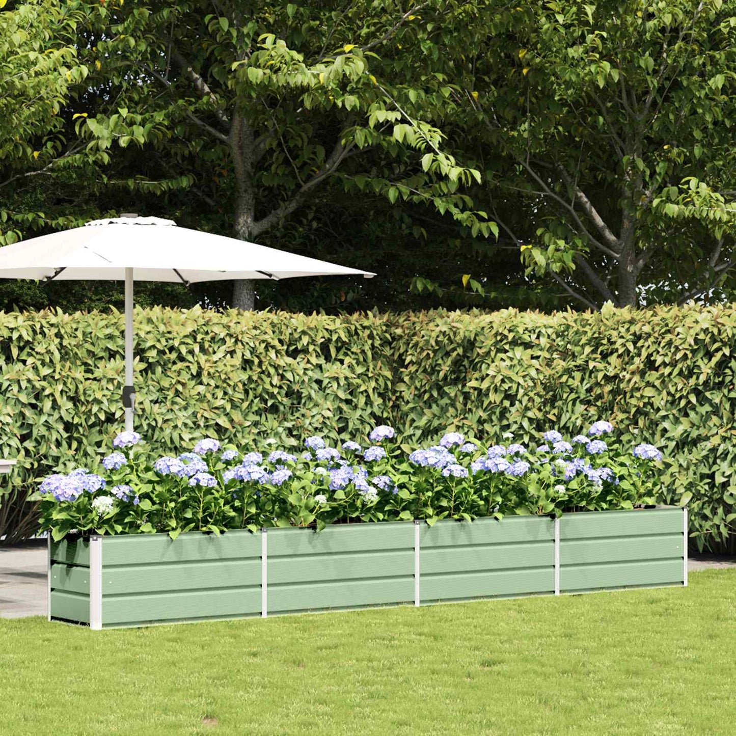 Fioriera Verde Pastello 480 x 50 x 45 cm Acciaio zincato