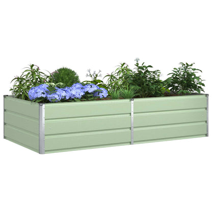 Fioriera Verde Pastello 195 x 100 x 45 cm Acciaio zincato | homemem39