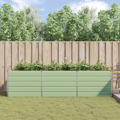 Fioriera Verde Pastello 195 x 100 x 45 cm Acciaio zincato