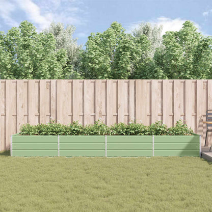 Fioriera Verde Pastello 195 x 100 x 45 cm Acciaio zincato