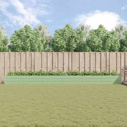 Fioriera Verde Pastello 195 x 100 x 45 cm Acciaio zincato