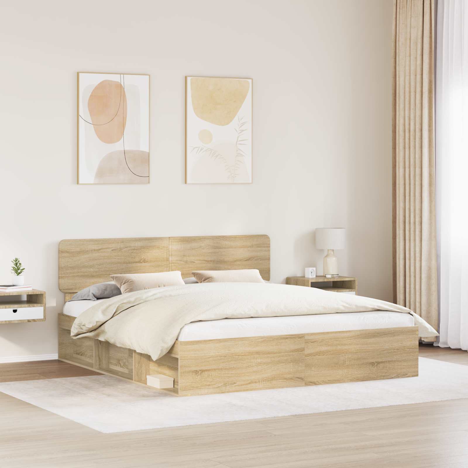 Struttura del letto Sonoma 180 x 200 cm Pino massello | homemem39