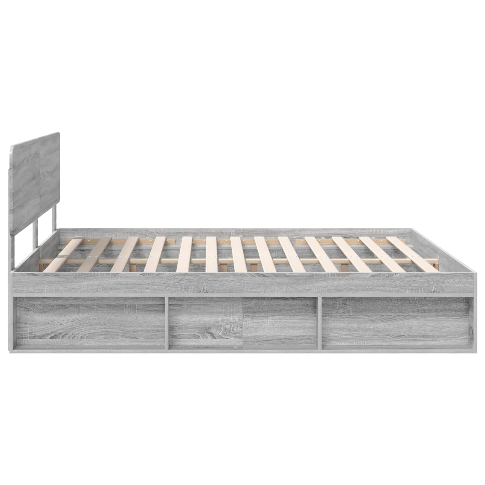 Struttura del letto Grigio Sonoma 180 x 200 cm Pino massello | homemem39