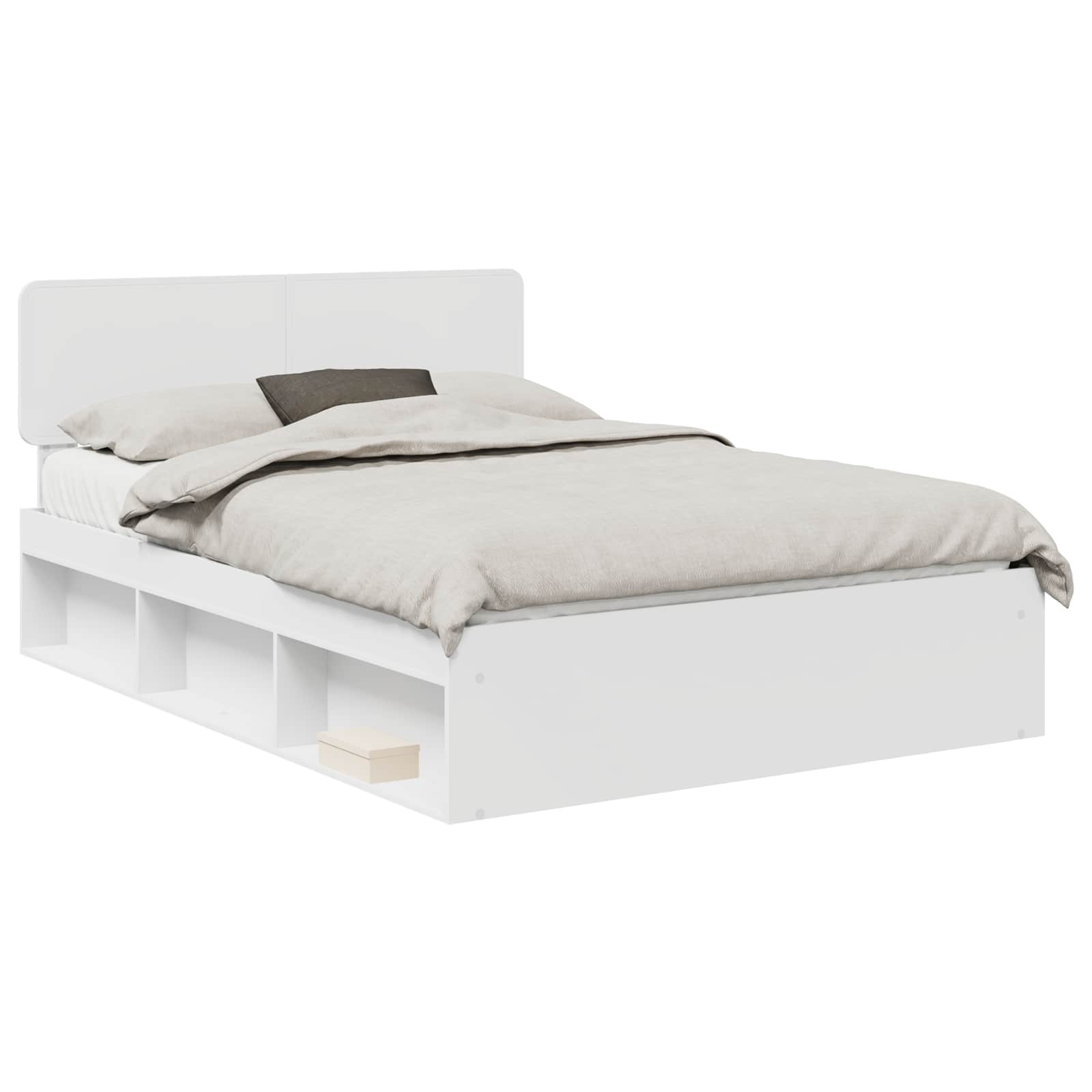 Struttura del letto Bianco 160 x 200 cm Pino massello | homemem39