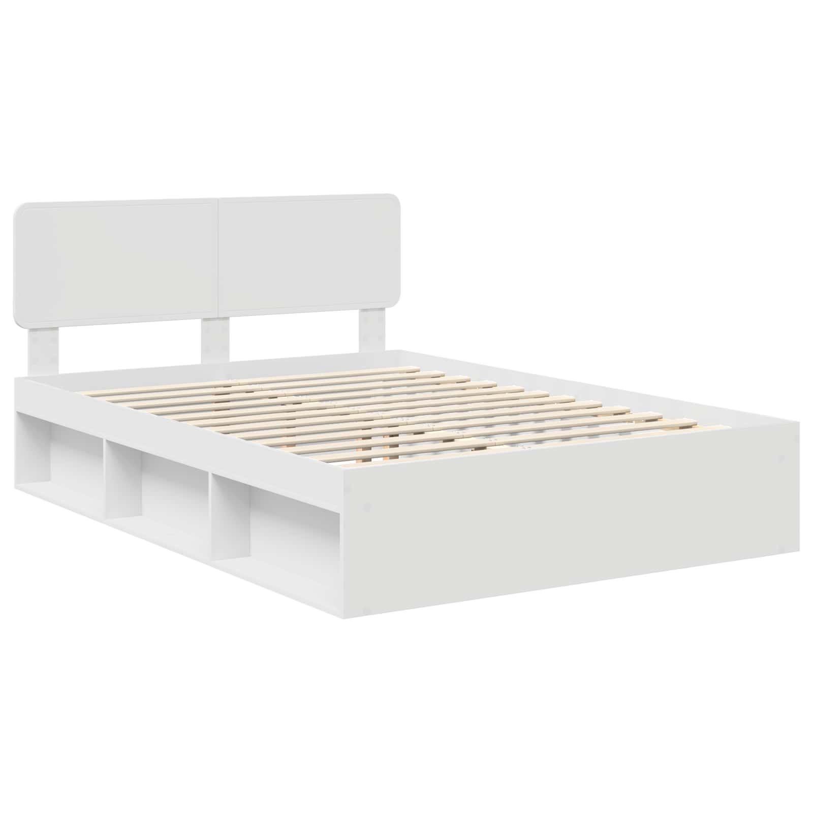 Struttura del letto Bianco 160 x 200 cm Pino massello | homemem39