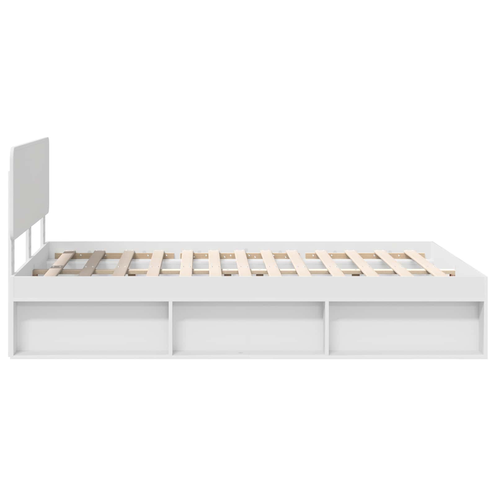 Struttura del letto Bianco 160 x 200 cm Pino massello | homemem39