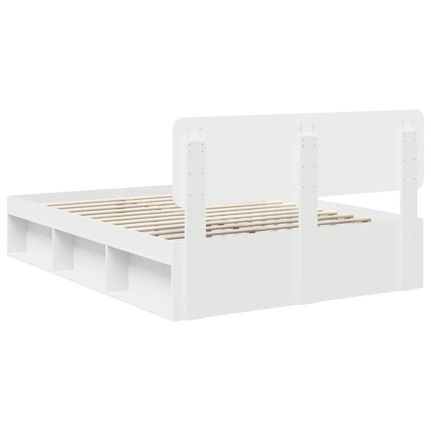 Struttura del letto Bianco 150 x 200 cm Pino massello | homemem39