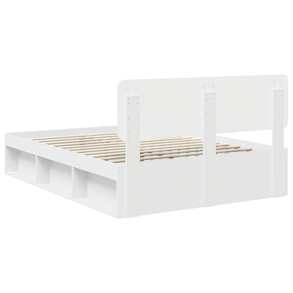 Struttura del letto Bianco 150 x 200 cm Pino massello | homemem39