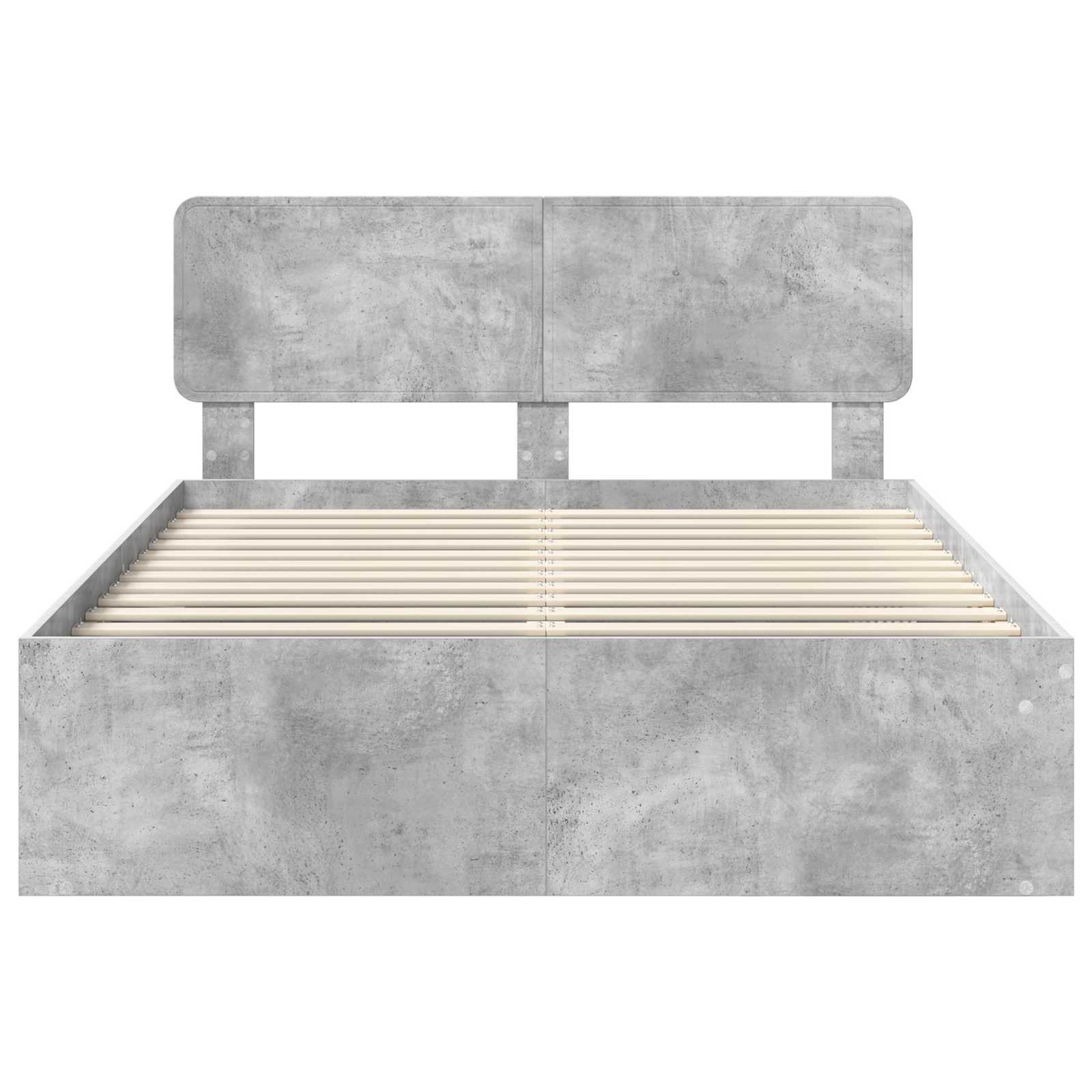 Struttura del letto Grigio Concretè 150 x 200 cm Pino massello | homemem39