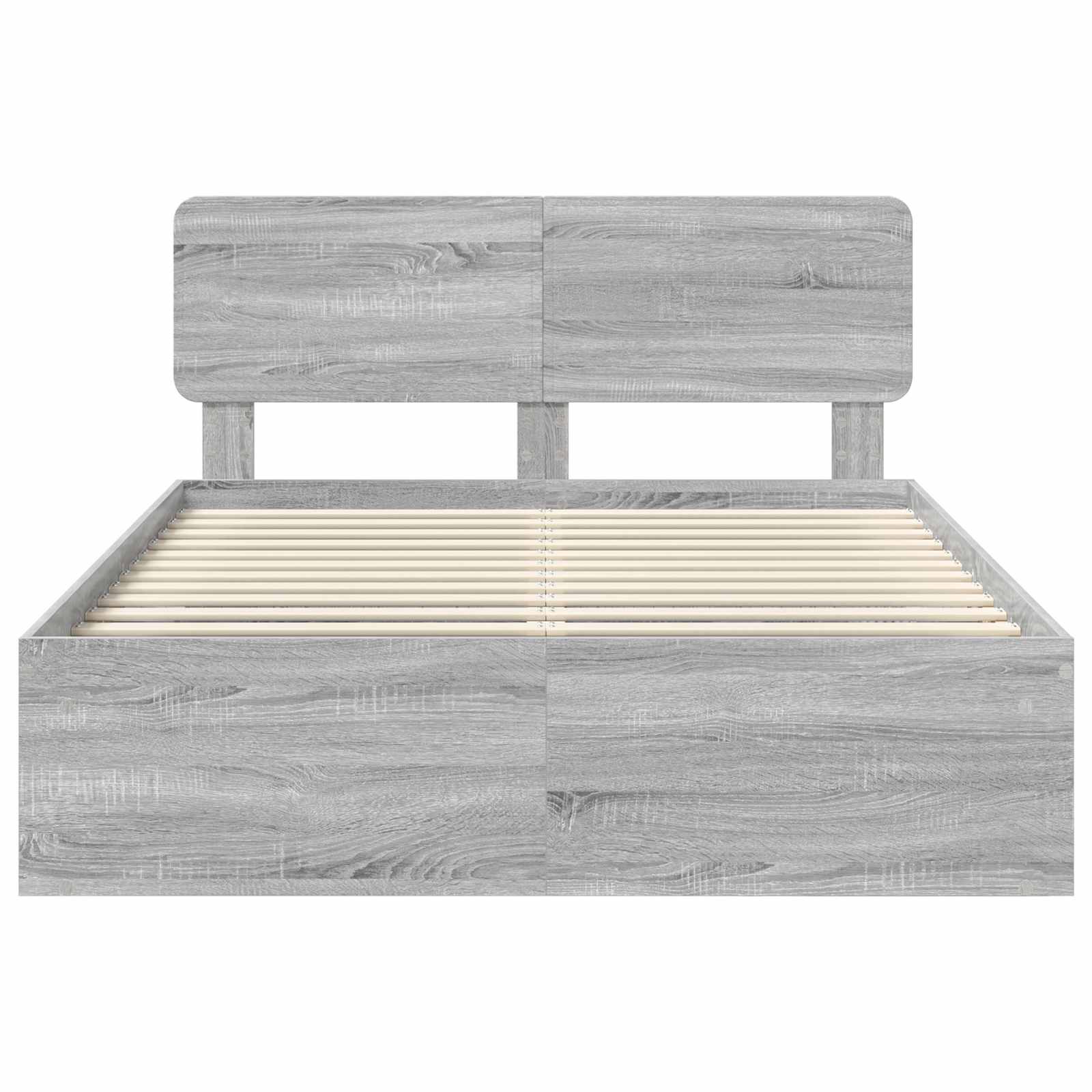 Struttura del letto Grigio Sonoma 150 x 200 cm Pino massello | homemem39