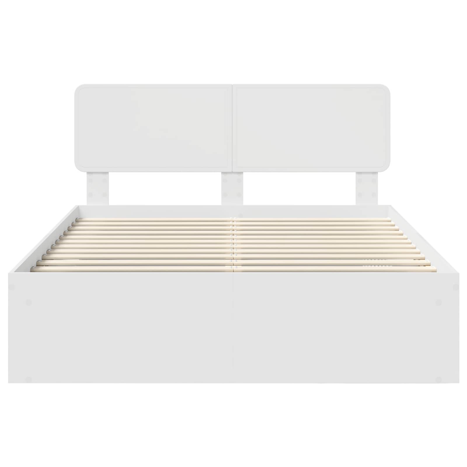 Struttura del letto Bianco 140 x 200 cm Pino massello | homemem39