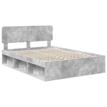 Struttura del letto Calcestruzzo 140 x 200 cm Pino massello | homemem39