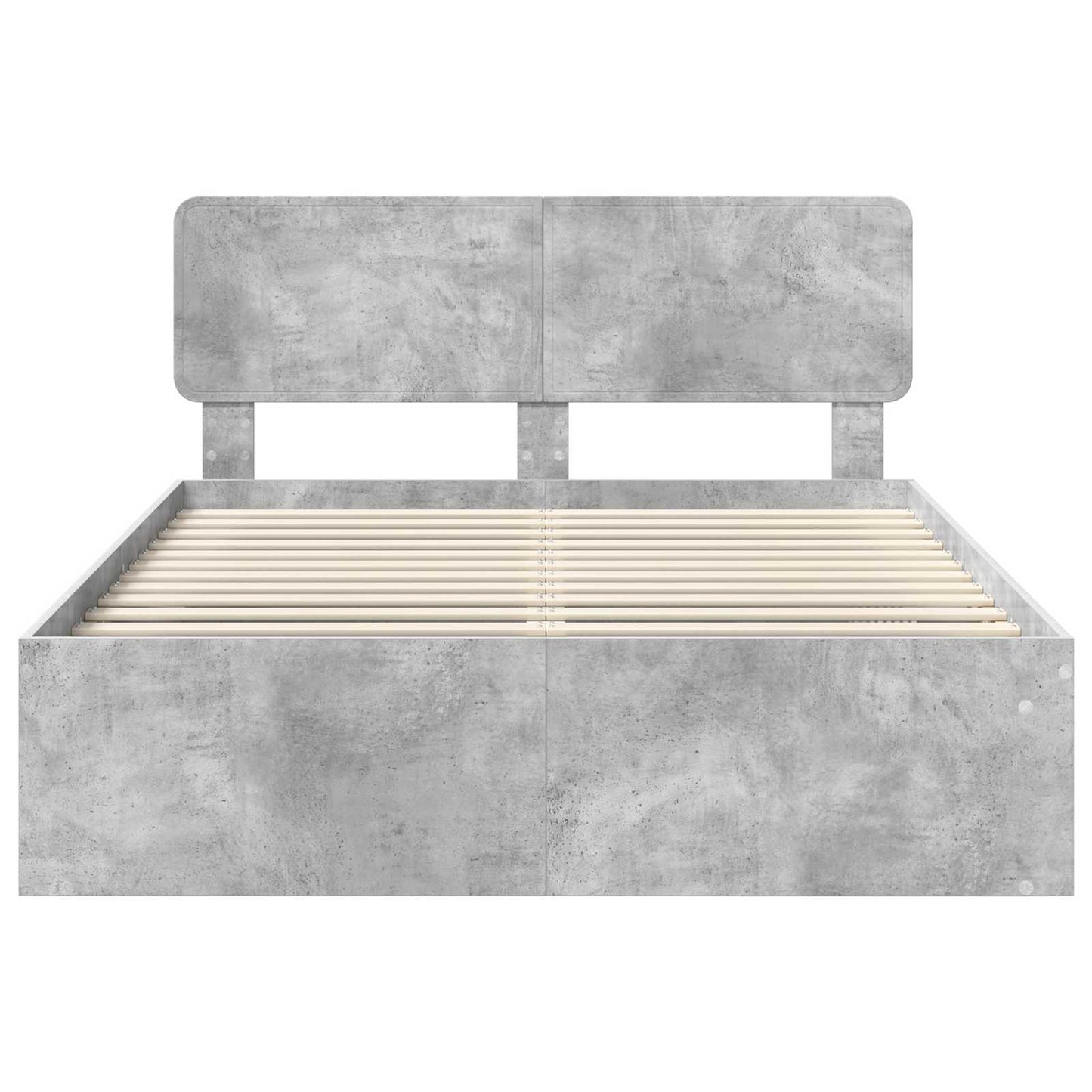 Struttura del letto Calcestruzzo 140 x 200 cm Pino massello | homemem39