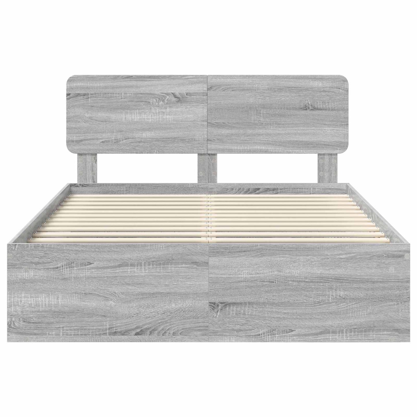 Struttura del letto Grigio Sonoma 140 x 200 cm Pino massello | homemem39