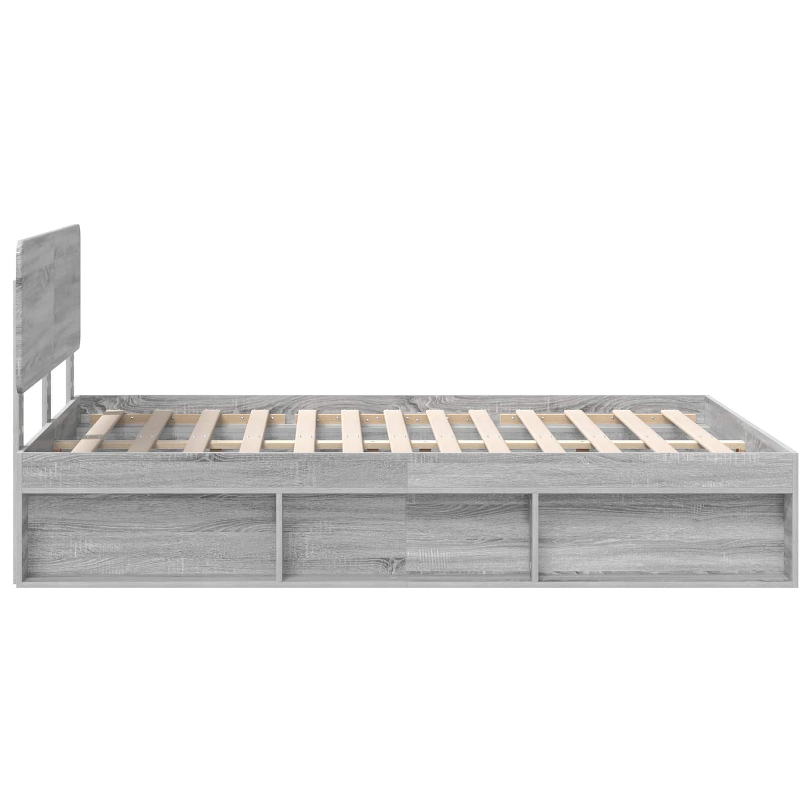 Struttura del letto Grigio Sonoma 140 x 200 cm Pino massello | homemem39