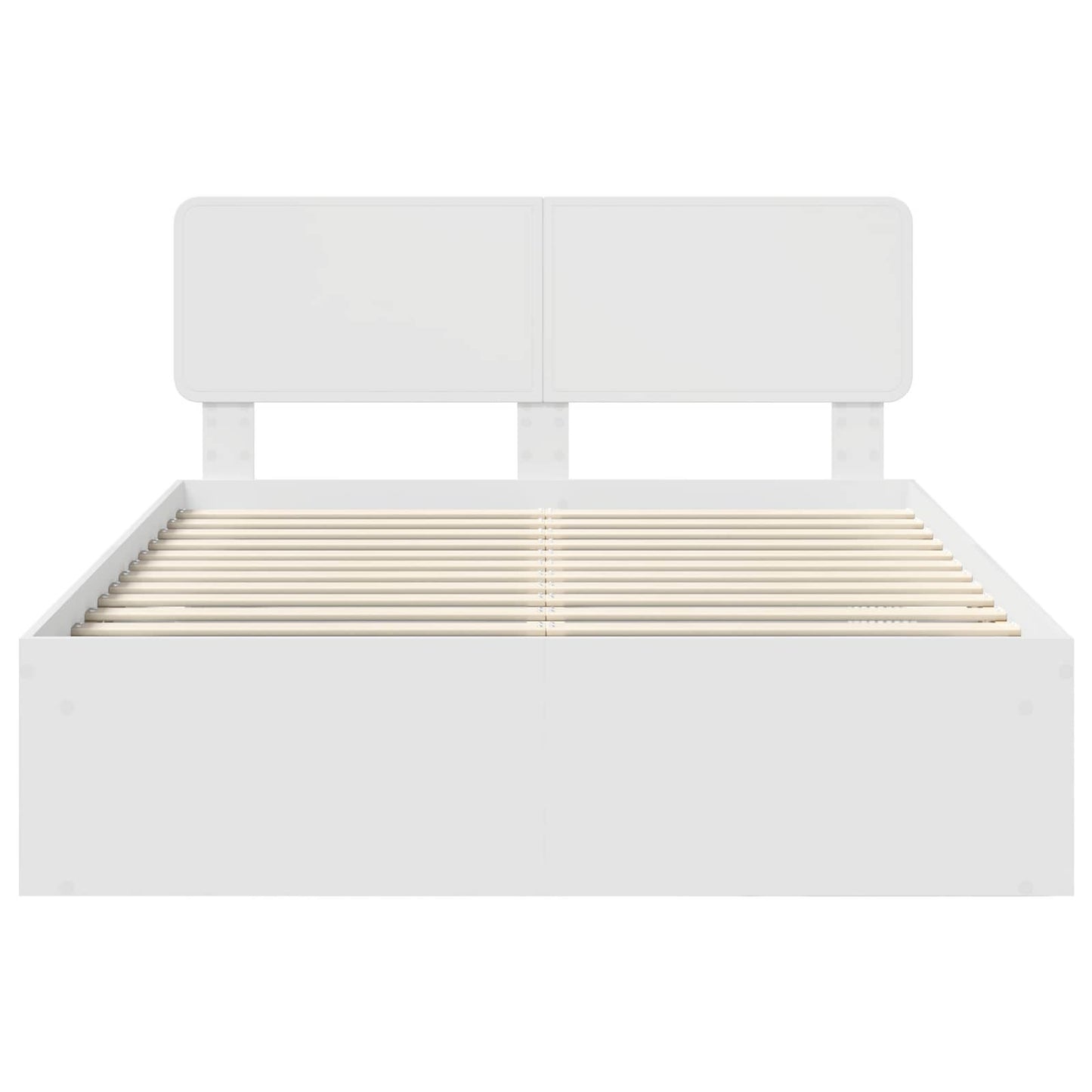 Struttura del letto Bianco 140 x 190 cm Pino massello | homemem39