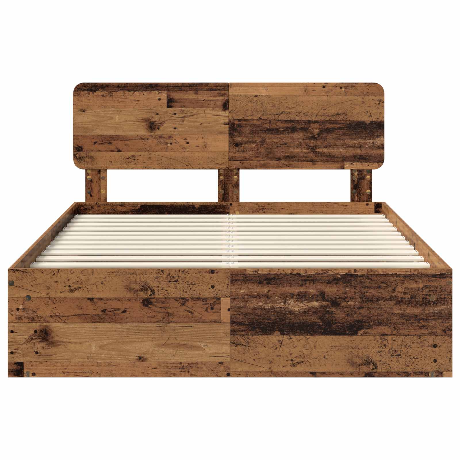 Struttura del letto Legno vecchio 140 x 190 cm Pino massello | homemem39