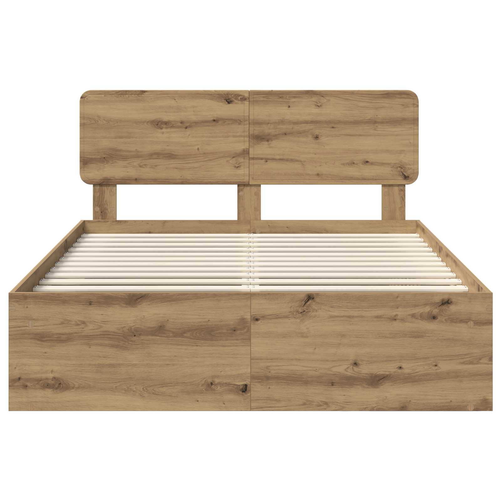 Struttura del letto Rovere Artigianale 140 x 190 cm | homemem39