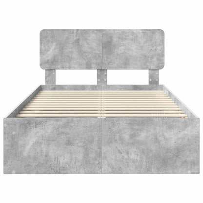 Struttura del letto Calcestruzzo 120 x 200 cm Pino massello | homemem39
