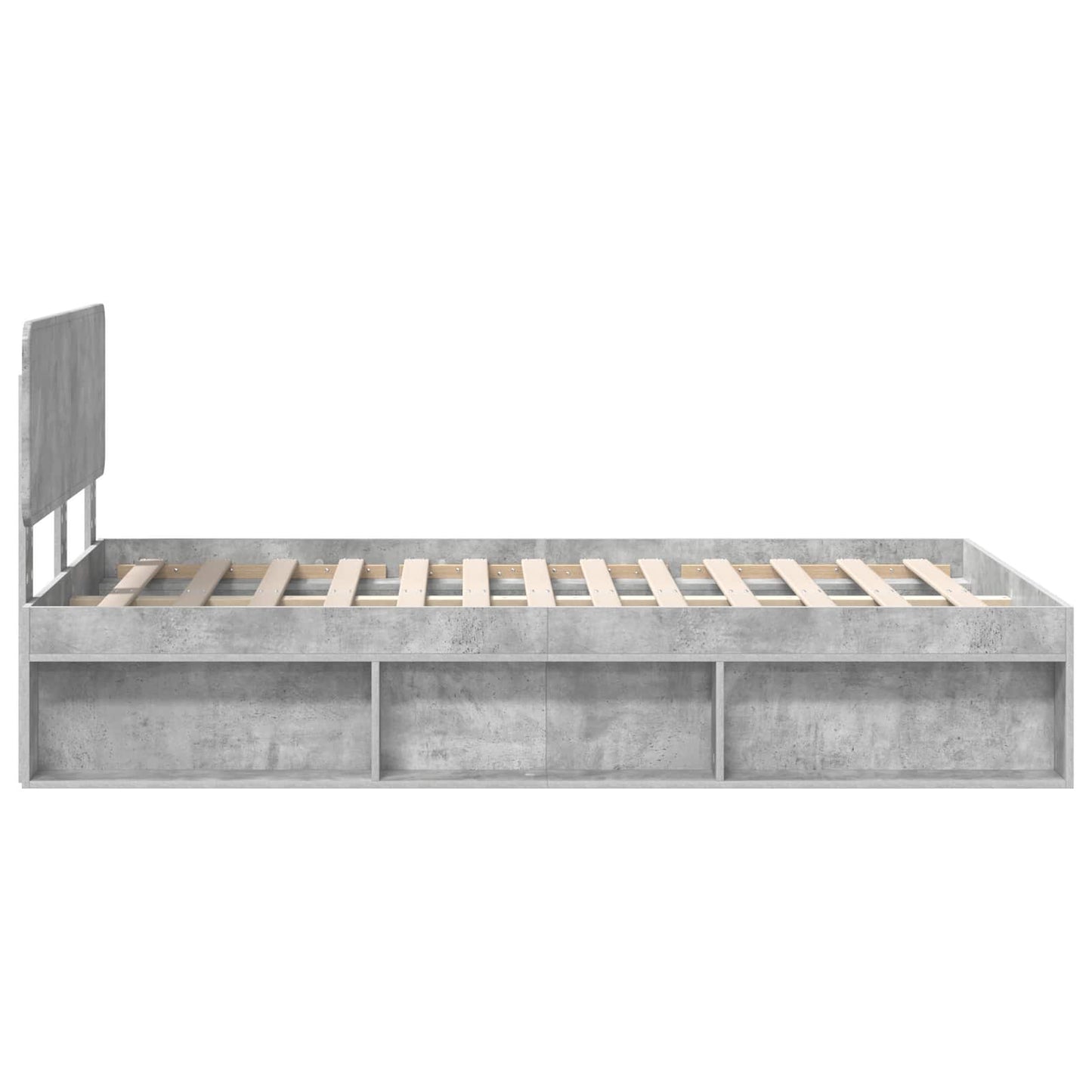 Struttura del letto Calcestruzzo 120 x 200 cm Pino massello | homemem39