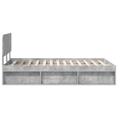 Struttura del letto Calcestruzzo 120 x 200 cm Pino massello | homemem39