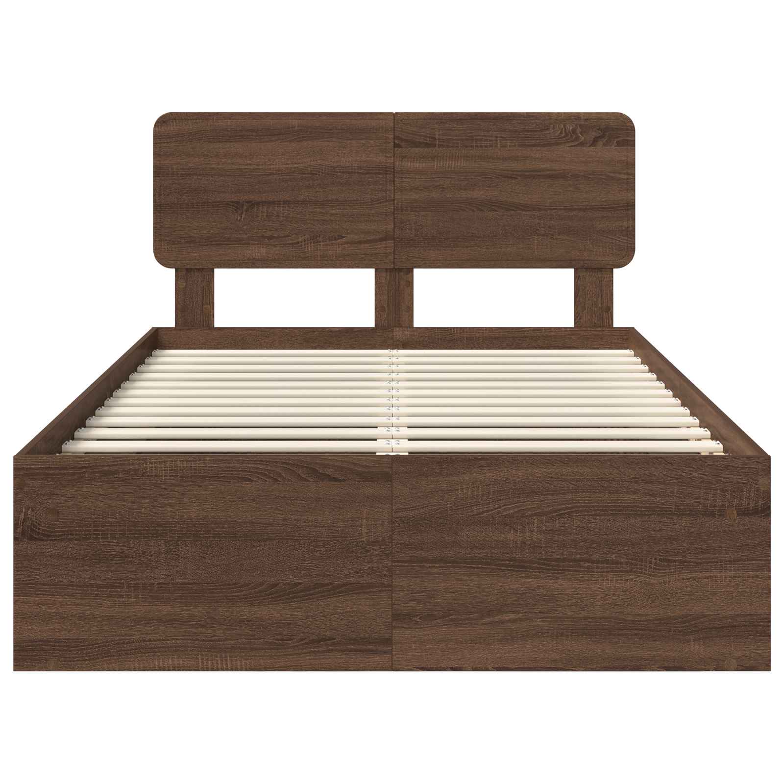 Struttura del letto Rovere Marrone 120 x 200 cm Pino massello | homemem39