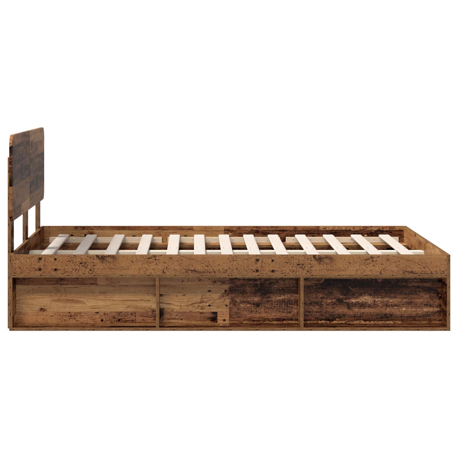 Struttura del letto Legno vecchio 120 x 200 cm Pino massello | homemem39