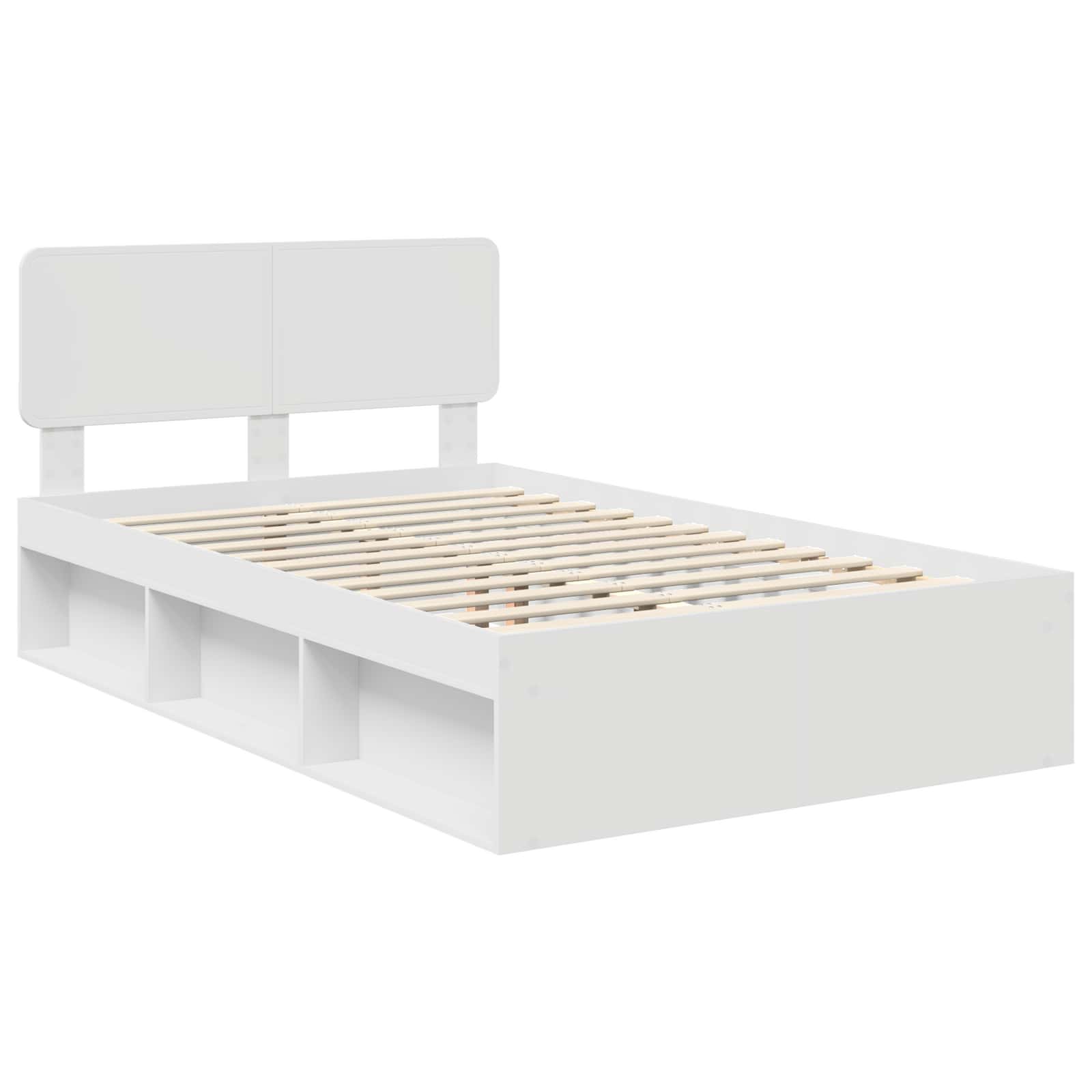 Struttura del letto Bianco 120 x 190 cm Pino massello | homemem39