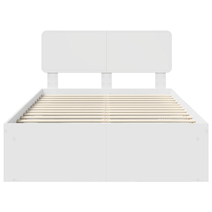 Struttura del letto Bianco 120 x 190 cm Pino massello | homemem39