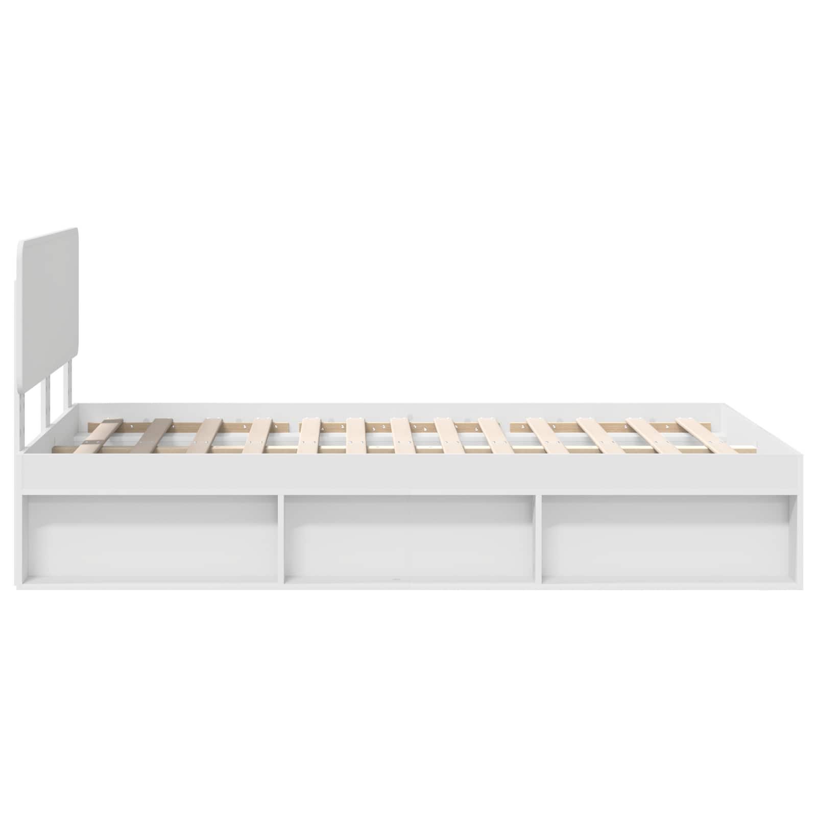 Struttura del letto Bianco 120 x 190 cm Pino massello | homemem39