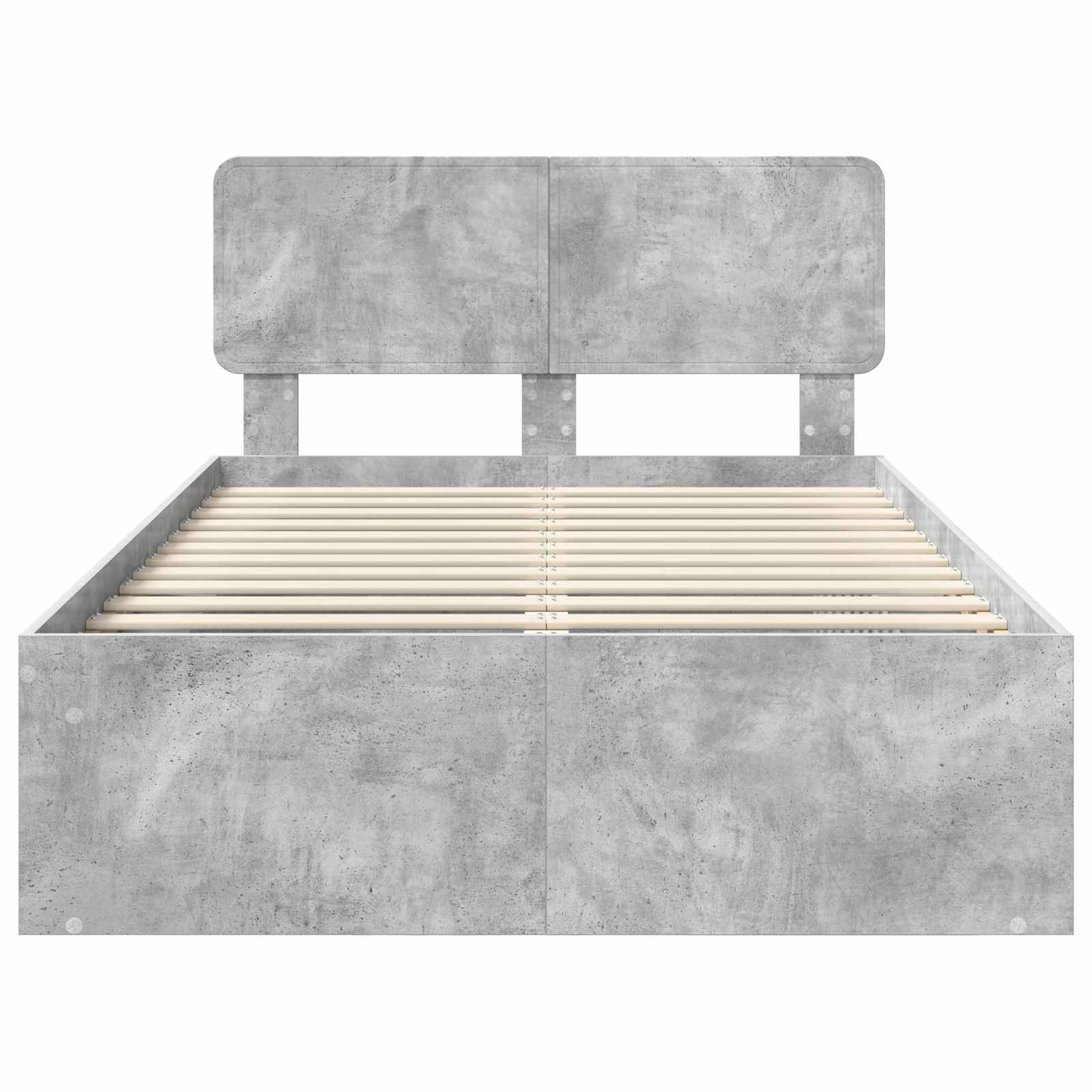 Struttura del letto Calcestruzzo 120 x 190 cm Pino massello | homemem39