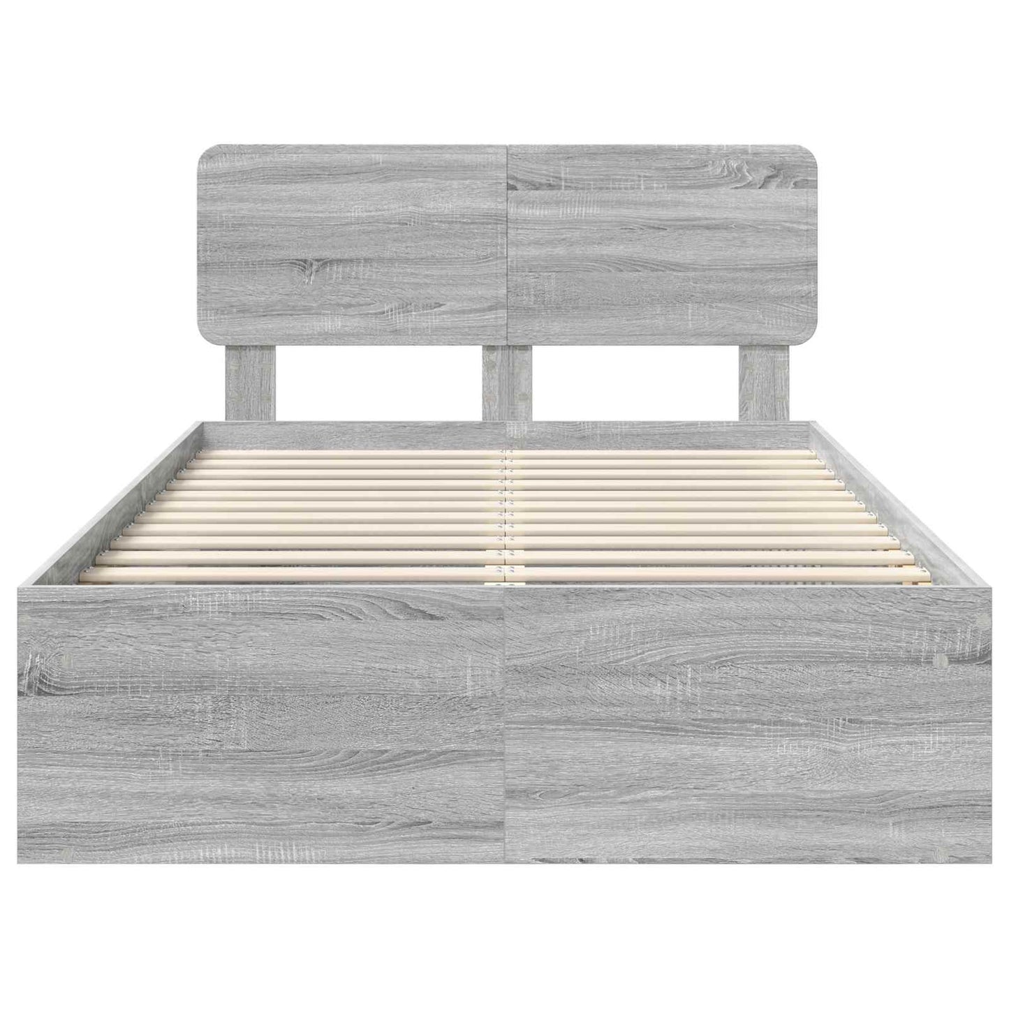 Struttura del letto Grigio Sonoma 120 x 190 cm Pino massello | homemem39